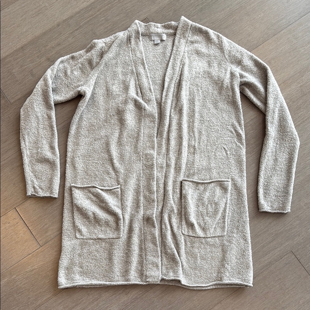 Women's Barefoot Dreams Small Cozy Chic Lite Open-Front Sweater